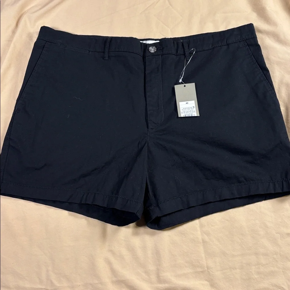 Goodfellow & Co Men's Every Wear Flat-Front Shorts Size 40 Black 5